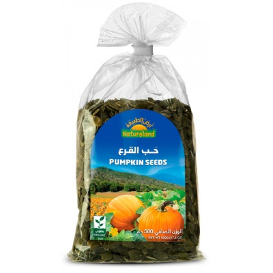 حب القرع المقشر أرض الطبيعة 500 جم حب القرع المقشر أرض الطبيعة 500 جم