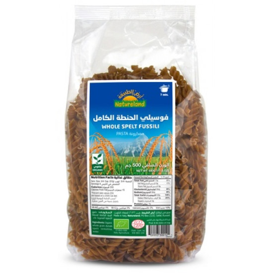 مكرونة بالحنطة الكاملة : فوسيلي 500 جم عضوي مكرونة بالحنطة الكاملة : فوسيلي 500 جم عضوي