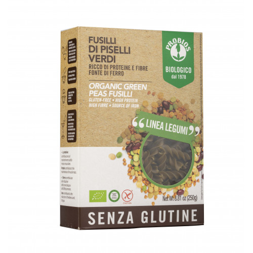 مكرونة البازلاء الخضراء لولبية عضوي 250جم خال من الجلوتين بروبايوس مكرونة البازلاء الخضراء لولبية عضوي 250جم خال من الجلوتين بروبايوس