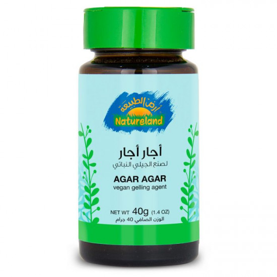 جيلي الاجار اجار 40 جم عضوي ارض الطبيعة جيلي الاجار اجار 40 جم عضوي ارض الطبيعة