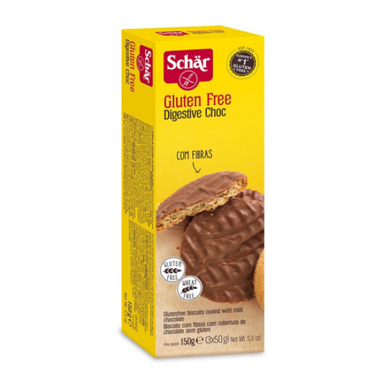 بسكويت دايجستيف مع شوكولاته الحليب 150جم من د شار بسكويت دايجستيف مع شوكولاته الحليب 150جم من د شار