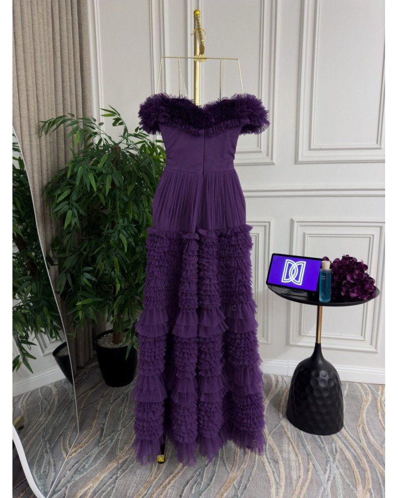 فستان تل كراميش باللون الموف