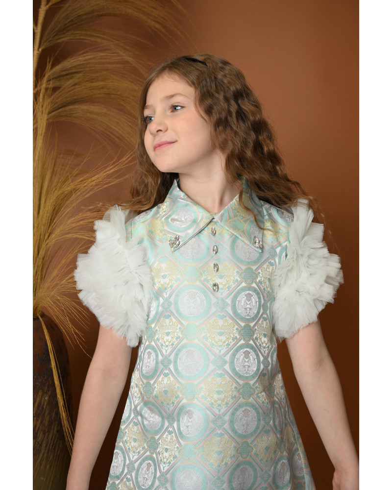 فستان بناتي أنيق ومزخرف - 764 فستان بناتي أنيق ومزخرف - 764