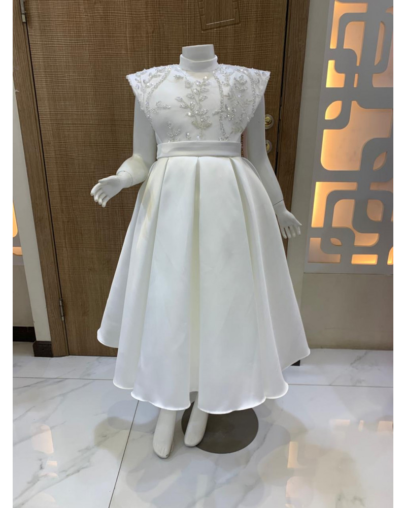 فستان بناتي سهرة 4 الوان بتصميم منفوش وتطريز ناعم - M3604 فستان بناتي سهرة 4 الوان بتصميم منفوش وتطريز ناعم - M3604