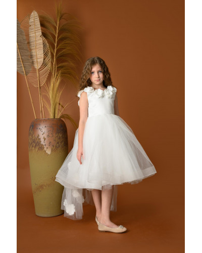 فستان بناتي سهرة ورد - M3574 فستان بناتي سهرة ورد - M3574