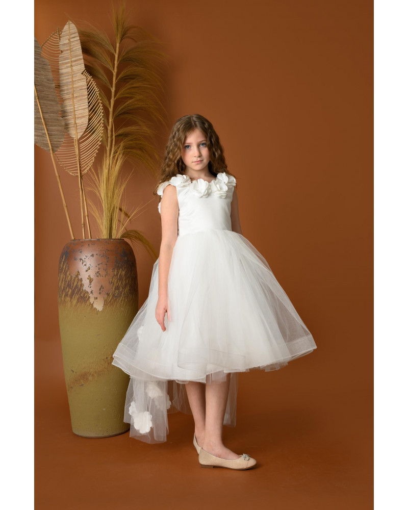 فستان بناتي سهرة ورد - M3574 فستان بناتي سهرة ورد - M3574