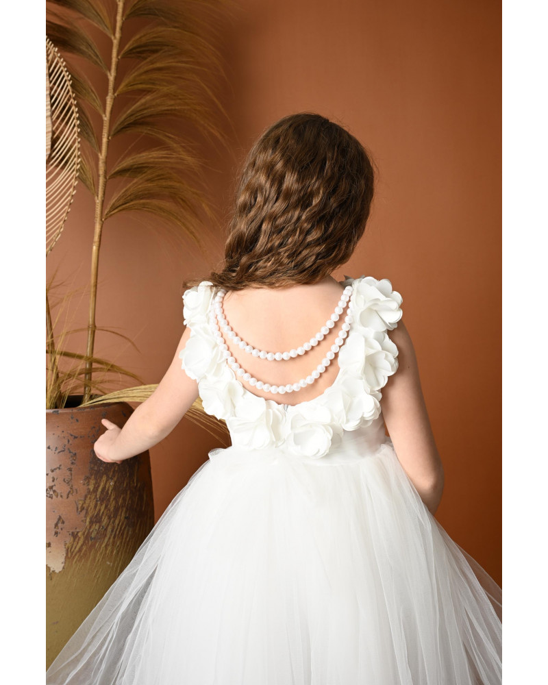 فستان بناتي سهرة ورد - M3574 فستان بناتي سهرة ورد - M3574