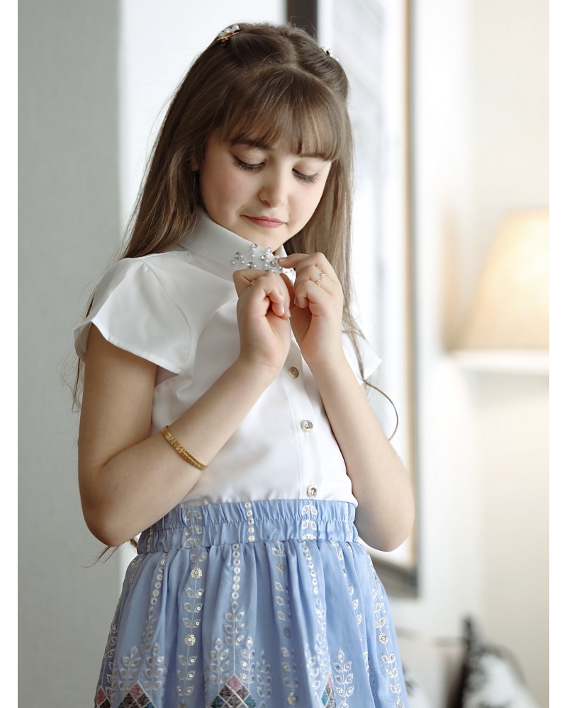 تيور بناتي بتطريز ولمسات ساحرة - Mk2501003 تيور بناتي بتطريز ولمسات ساحرة - Mk2501003