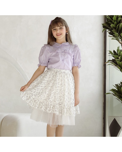 تيور بناتي بتطريز ورود الموف - Mk2501009 تيور بناتي بتطريز ورود الموف - Mk2501009