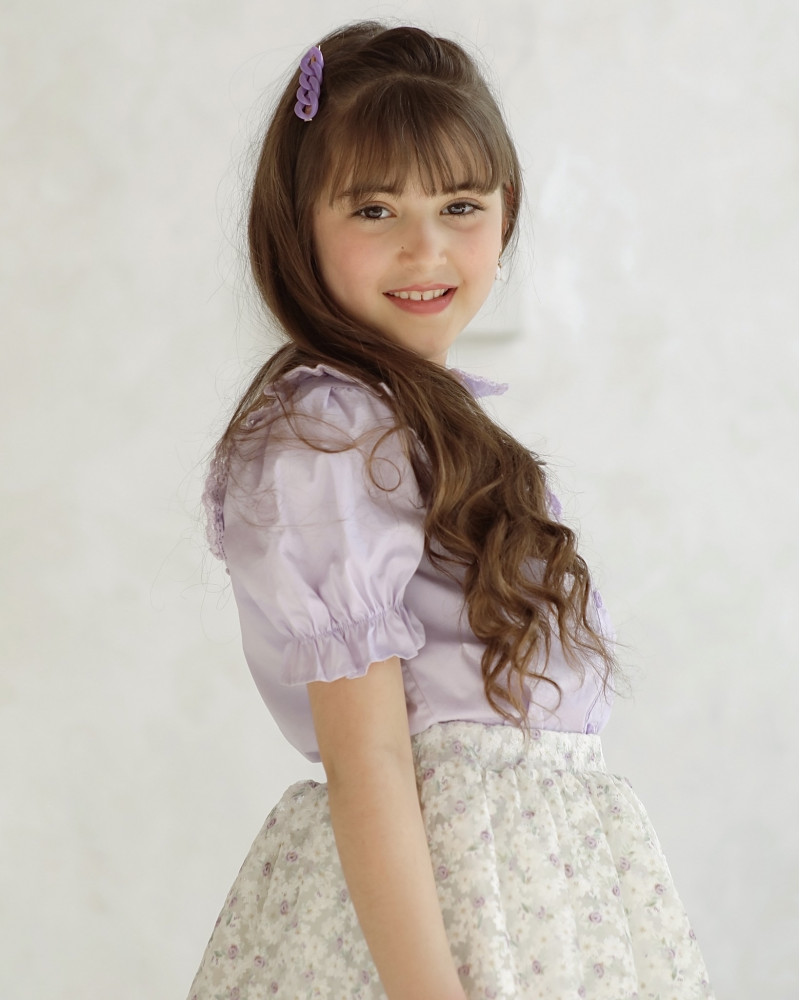 تيور بناتي بتطريز ورود الموف - Mk2501009 تيور بناتي بتطريز ورود الموف - Mk2501009