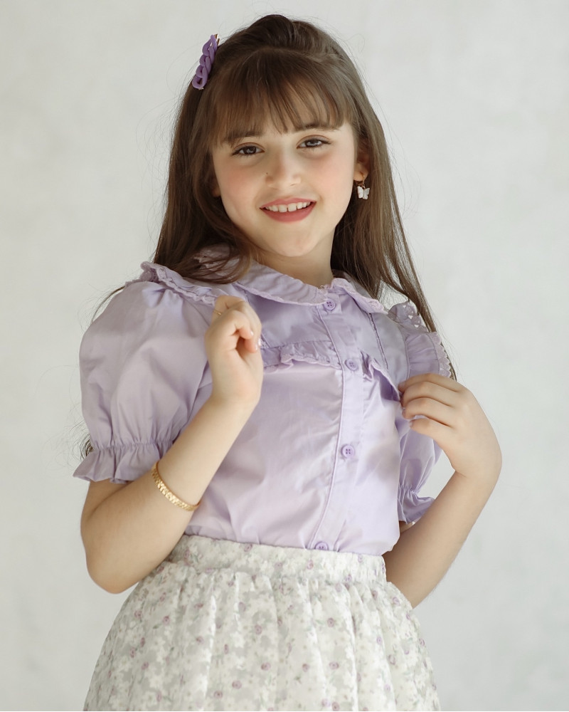 تيور بناتي بتطريز ورود الموف - Mk2501009 تيور بناتي بتطريز ورود الموف - Mk2501009