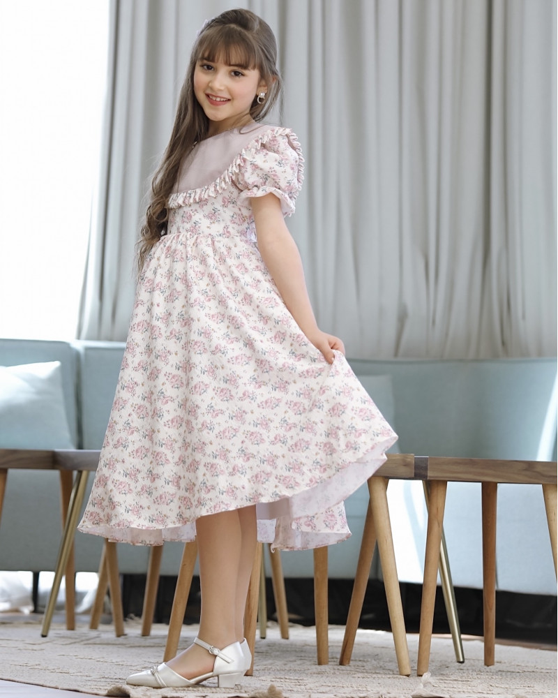 فستان بناتي سبور دلعه - 909 فستان بناتي سبور دلعه - 909