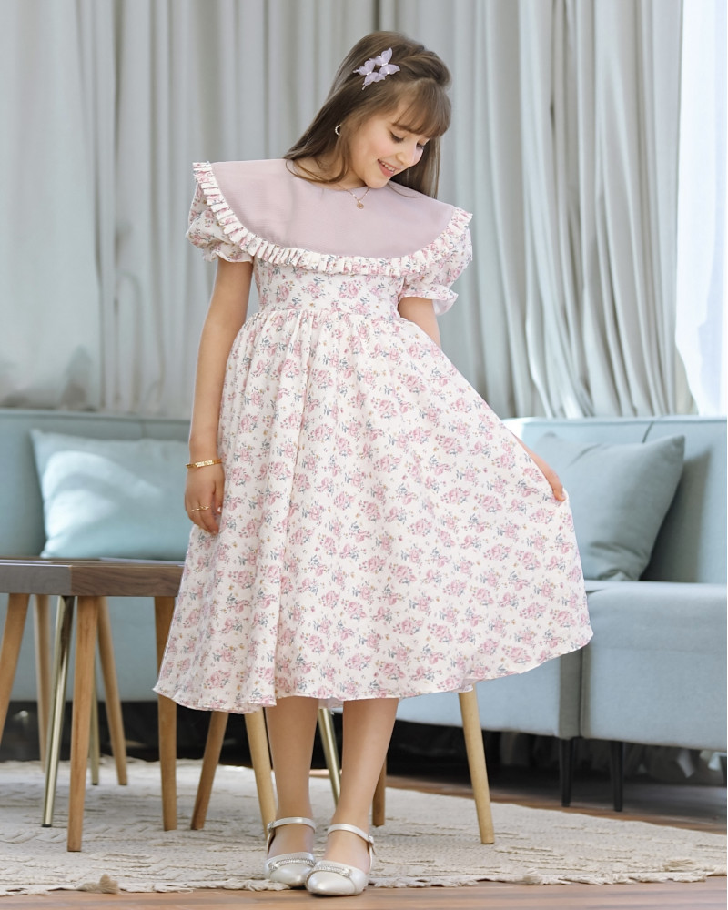 فستان بناتي سبور دلعه - 909 فستان بناتي سبور دلعه - 909