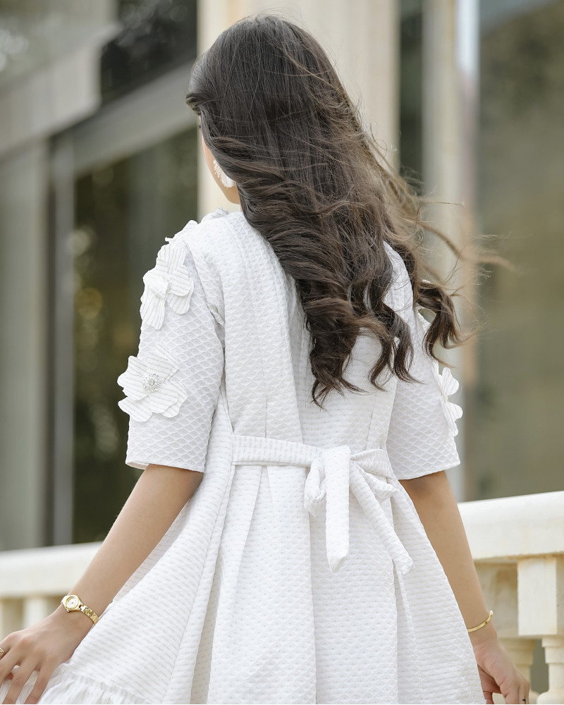 فستان بناتي بتصميم مميز ورود - 936 فستان بناتي بتصميم مميز ورود - 936