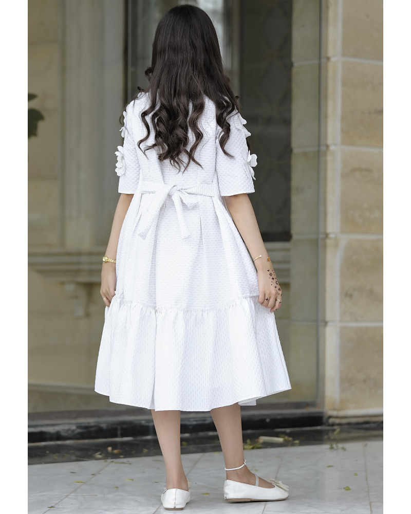 فستان بناتي بتصميم مميز ورود - 936 فستان بناتي بتصميم مميز ورود - 936