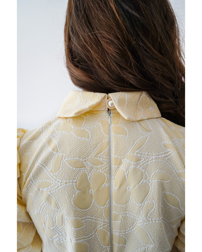 فستان بناتي بتفاصيل كسرة ولمسات جلابية - 990 فستان بناتي بتفاصيل كسرة ولمسات جلابية - 990