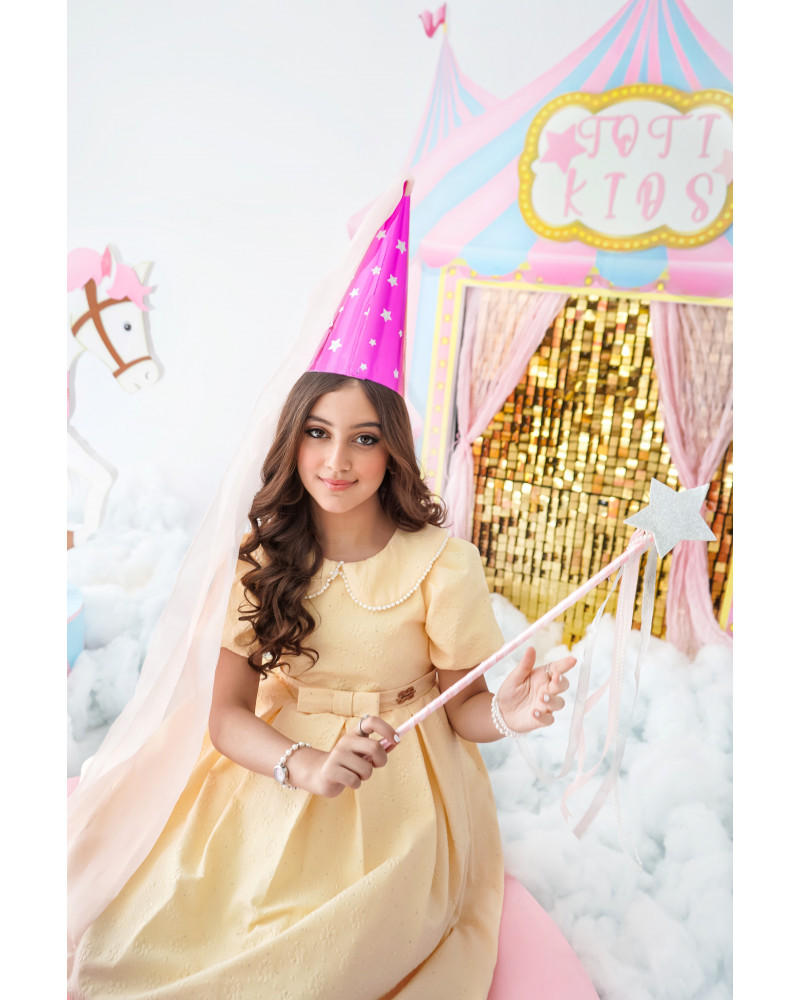 فستان الاميرات الاصفر - 992