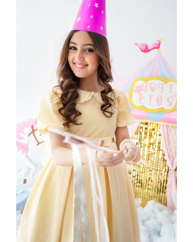 فستان الاميرات الاصفر - 992