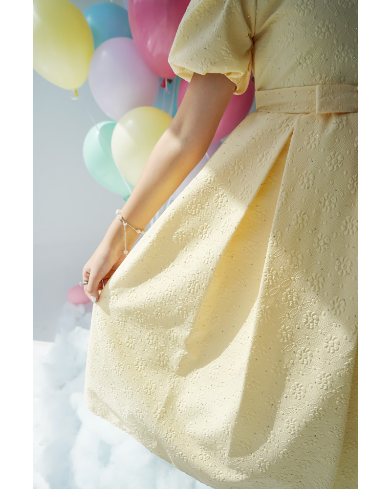 فستان الاميرات الاصفر - 992