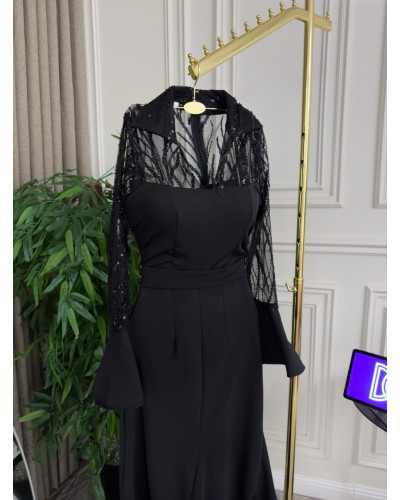 فستان باربي تل مطرز فستان باربي تل مطرز