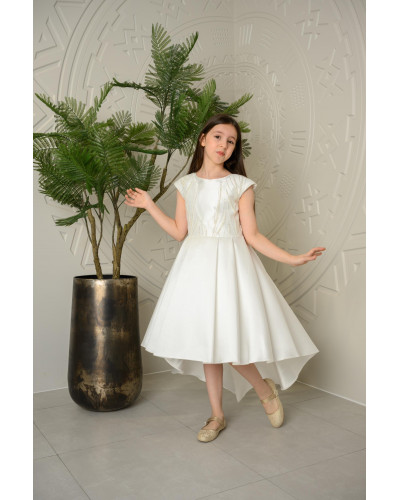 فستان بناتي سهرة ذيل بتصميم تطريز على الصدر - M3488 فستان بناتي سهرة ذيل بتصميم تطريز على الصدر - M3488