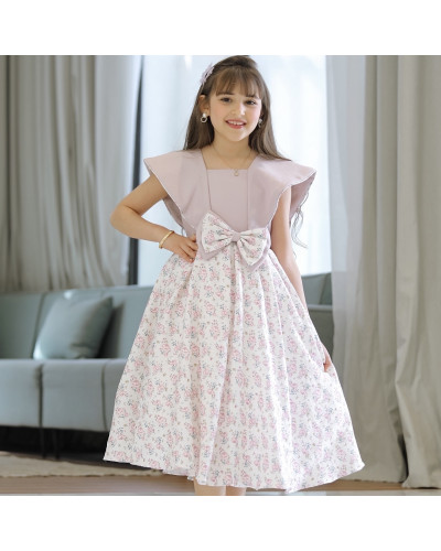 فستان بناتي سبور بفيونكه على الخصر - 902 فستان بناتي سبور بفيونكه على الخصر - 902