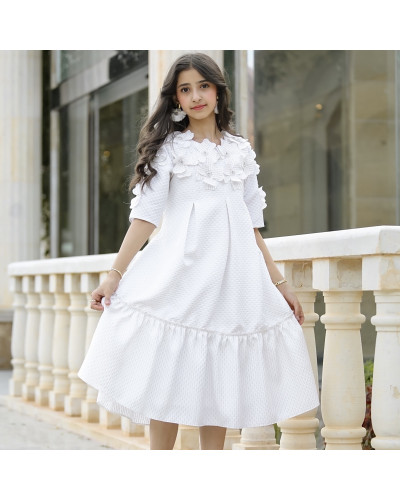 فستان بناتي بتصميم مميز ورود - 936