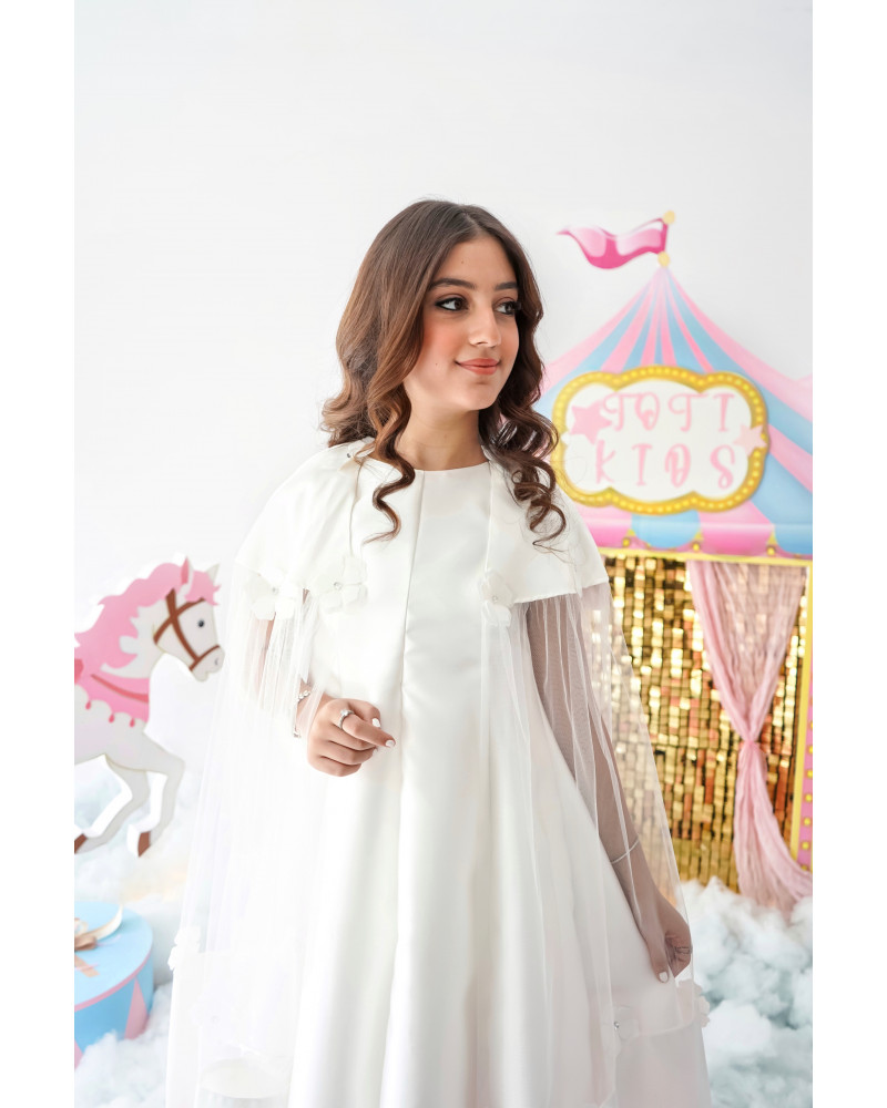 فستان بناتي فراشة سكري - m3626