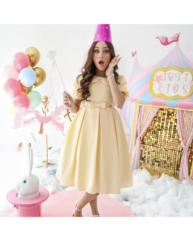 فستان الاميرات الاصفر - 992