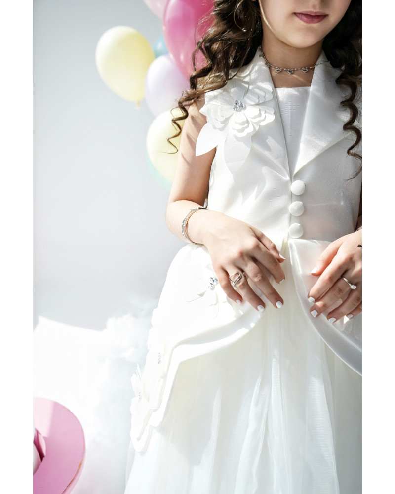 فستان بناتي إطلالة ملائكية للمناسبات بلونين - M3720 فستان بناتي إطلالة ملائكية للمناسبات بلونين - M3720