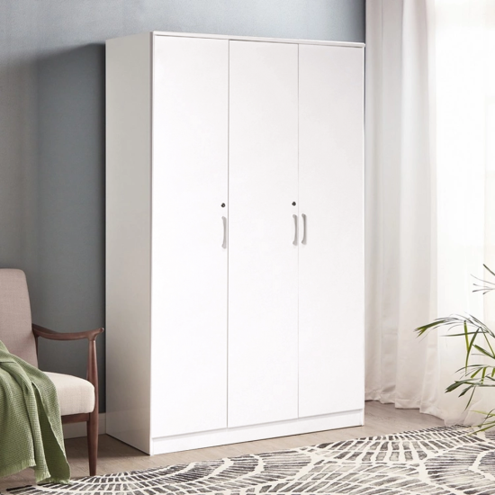 دولاب ماليزي  3 باب خشب ابيض 