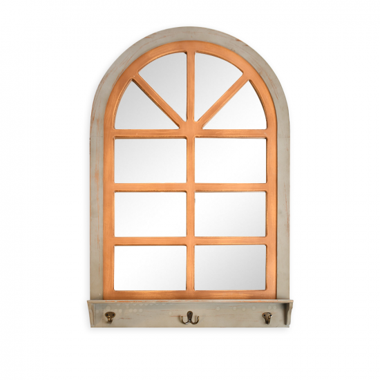 ديكور مرآة حائط اطار خشب 60×90 سم ديكور مرآة حائط اطار خشب 60×90 سم