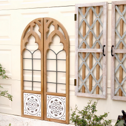 ديكور مرآة حائط اطار خشب 70×120 سم 