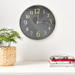 ساعة حائط معدنية 60 سم