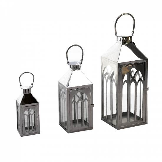 طقم فوانيس عمودي معدني