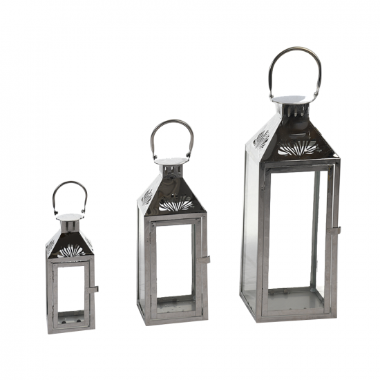 طقم فوانيس عمودي معدني