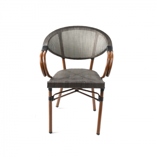 كرسي خارجي من الخشب والخيزران كرسي خارجي من الخشب والخيزران