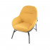 كرسي جانبي مفرد أصفر