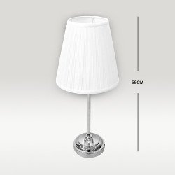 أباجورة طاولة فضية 55 سم