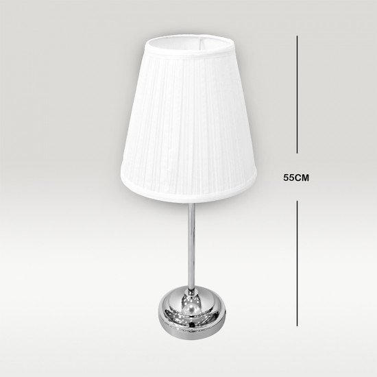 أباجورة طاولة فضية 55 سم