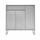 دولاب متعدد الاستخدام رمادي 120 سم