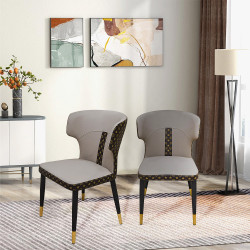 كرسي مفرد جانبي رمادي غامق كرسي مفرد جانبي رمادي غامق