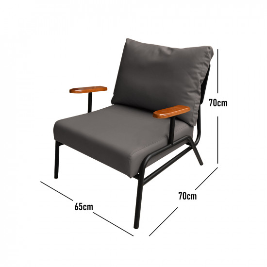 كرسي مفرد جلد فخم