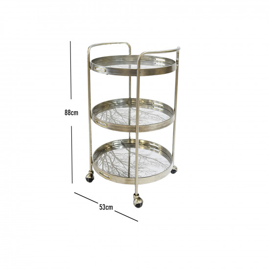 عربة تقديم 3 ادوار فضي عربة تقديم 3 ادوار فضي