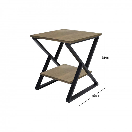 طاولة خدمة مفردة بني / اسود طاولة خدمة مفردة بني / اسود