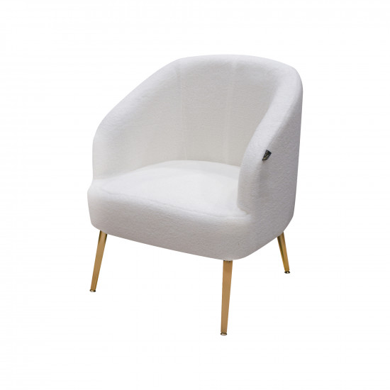 كرسي جانبي فرو أبيض كرسي جانبي فرو أبيض