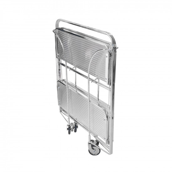 عربة تقديم 2 دوار من الاكريلك والاستيل عربة تقديم 2 دوار من الاكريلك والاستيل