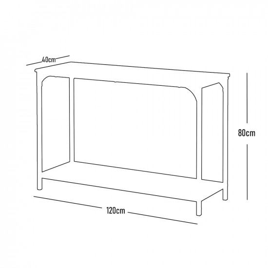 مدخل استقبال من الخشب والمعدن 120 سم مدخل استقبال من الخشب والمعدن 120 سم