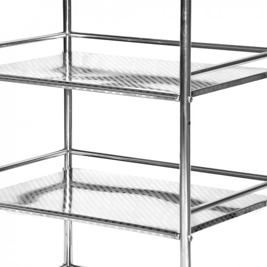 وحدة رفوف 4 أدوار استيل 50 سم