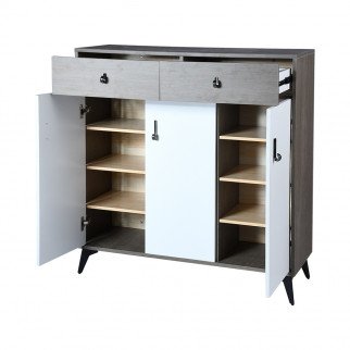 دولاب متعدد الاستخدام خشبي 3 باب 100 سم